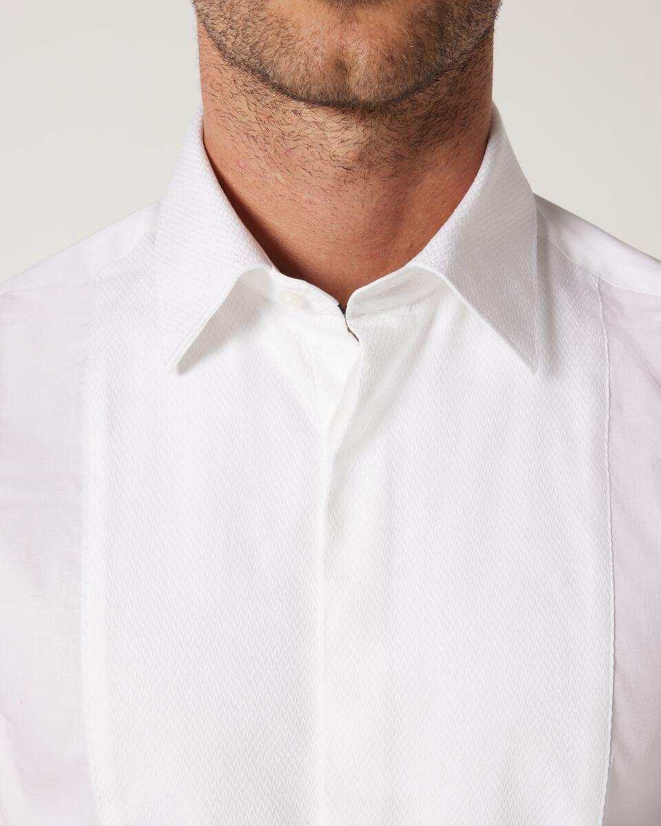 Slim Long Sleeve Bib Formal Shirt